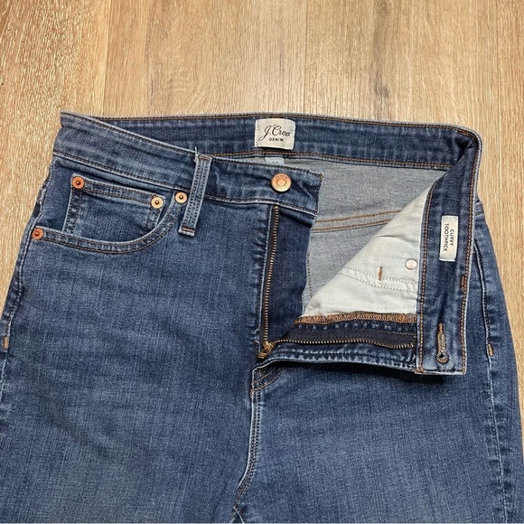 J Crew Women's Jeans Size 29 Toothpick Mid Rise Ankle Stretch Blue - Picture 2 of 16